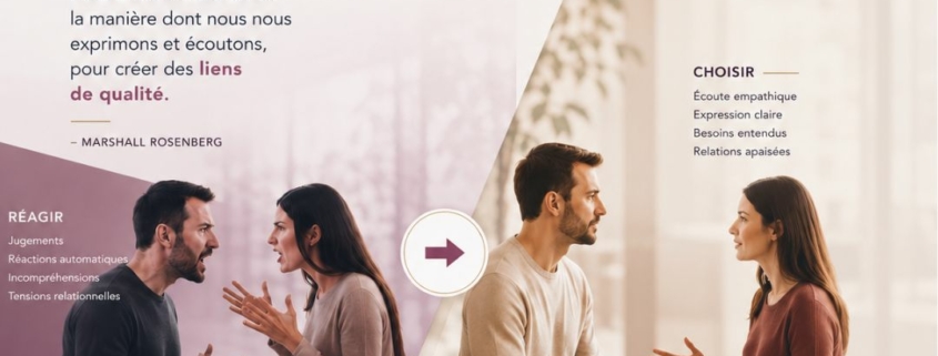 L'auto-empathie, apprendre à prendre soin de soi avant d'aller vers l'autre L'écoute empathique, accueillir ce que l'autre traverse L'expression authentique, oser dire, l'art du Feed-Back La formulation d'une demande, créer du lien sans exiger La danse du dialogue, au service des besoins de chacun